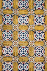 Glasschilderij Marokkaanse tegels Traditionele Portugese geglazuurde tegels