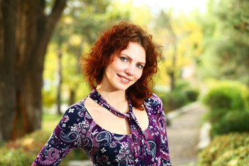 Autumn Portrait Of A Girl