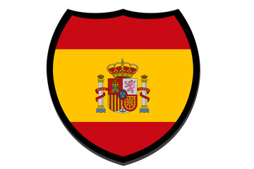 Obraz premium drapeau espagnol