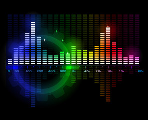 Music Sound Wave Spectrum Vector