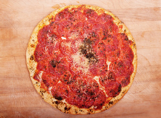 Delicious pepperoni pizza