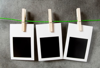 Designer concept - blank photo frames for your photos