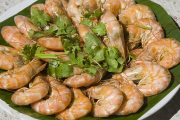 Boiled shrimp