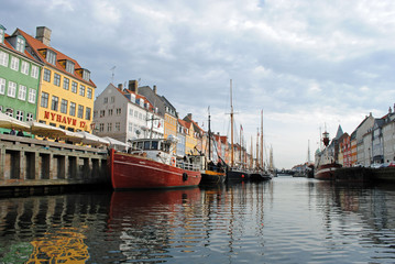 Naklejka na ściany i meble Kopenhaga port