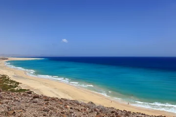 Photo sur Plexiglas Plage de Sotavento, Fuerteventura, Îles Canaries lagon plages et couleurs de l'île de fuerteventura