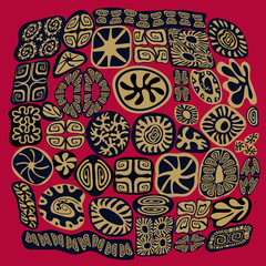 hand draw decorative ornate elements