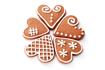 gingerbread hearts