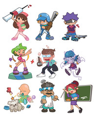 Fototapeta premium cartoon people