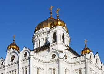 Fototapeta na wymiar kopuły katedry Chrystusa Zbawiciela