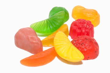 Seife in Form von Fruchtstücken