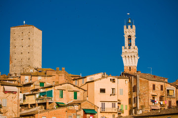 Fototapeta na wymiar Siena historic architecture