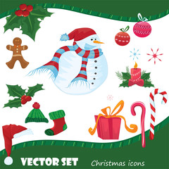 Vector Christmas icons