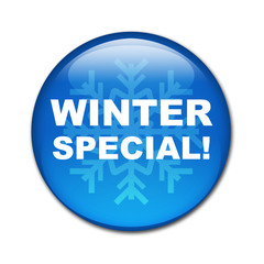 Boton brillante texto WINTER SPECIAL!