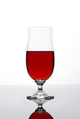glasses with red juice