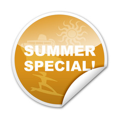 Pegatina SUMMER SPECIAL! con reborde