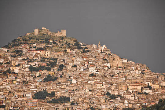 medieval town Agira, Sicily