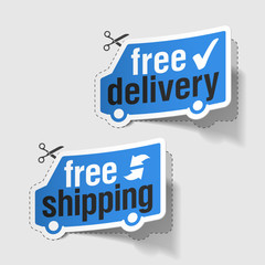 Free delivery, free shipping labels