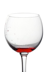 consumed glass of wine