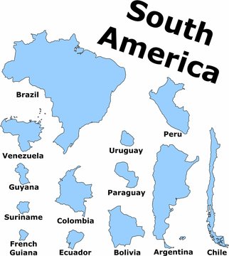 Länder Südamerikas