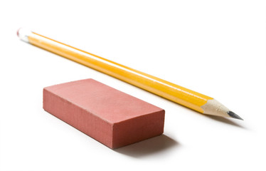 Pencil and eraser