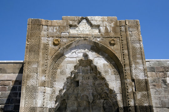 Anatolia - Karatay Caravansary, main portal detail