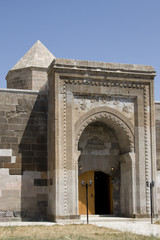 Fototapeta na wymiar Karatay Caravansary - Portal of covered hall, Anatolia