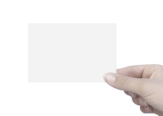 Fototapeta premium Biglietto da visita nella mano