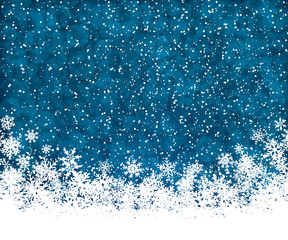 Naklejka na ściany i meble Blue Christmas background