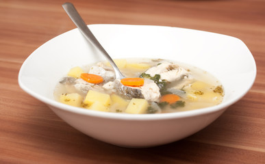 Ucha -russische Fischsuppe