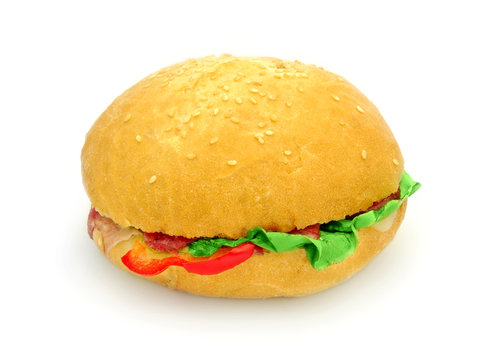 hamburger isolated