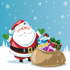 Santa Claus & toy bag