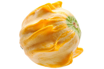 Fototapeta na wymiar Yellow pumpkin isolated on white background.