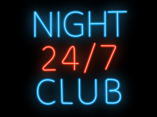 Neon sign - nightclub