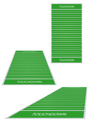 American football fields with marks. Vector illustration.