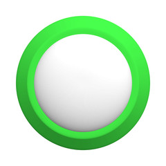 white and green round button