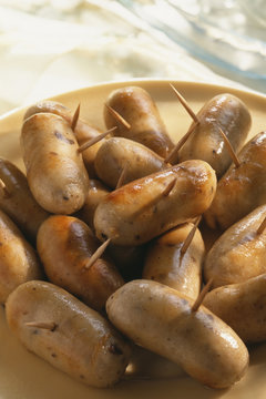 Mini boudins blancs aux morilles