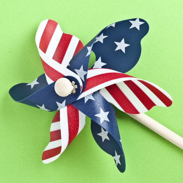 American Flag Patriotic Pinwheel