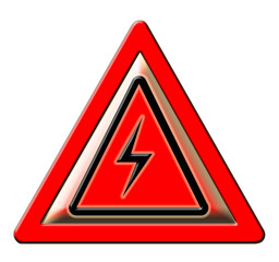 panneau danger, risques électriques