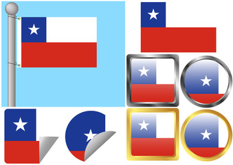 Flag Set Chile