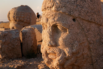 Monumental god heads in Nemrut, Turkey