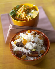 Purée de lentilles et riz basmati