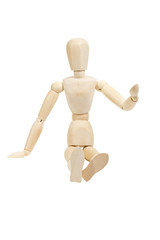 Gliederpuppe sitzend