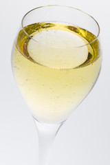 wine glass of champagne