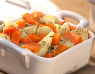 Cocotte de carotte et pomme de terre