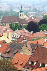 Fototapeta na wymiar Prague rooftops, Bohemia, Czech Republic