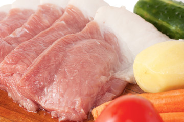 Meat and vegetables