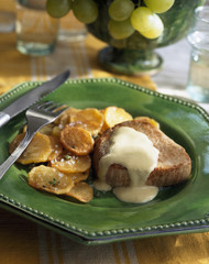 Médaillon de veau et pommes de terre sautées