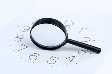 Magnifier and clock