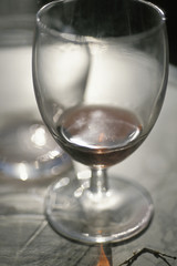 Verre de vin vide