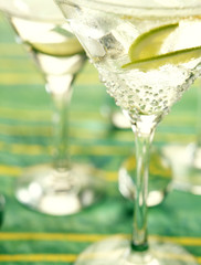 Coupe de vodka au citron vert